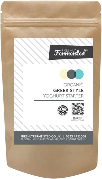 Freshly Fermented - Organic Certified Freeze Dried Yoghurt Culture, Greek Style