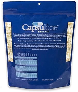 Capsuline Size 3 Empty Chicken Flavored PetCaps for Cats of all life stages - 1000 Count - Empty Pill capsules to hide medicine taste and scent : Pet Supplies