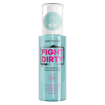 Wet N Wild Fight Dirty Detox Setting Spray Tea Tree Extract, Chamomile, Collagen, Combats Acne, Blemishes, Antioxidants