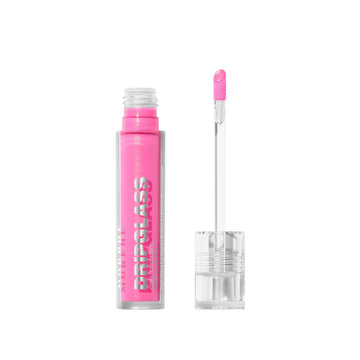Morphe Dripglass High Shine Lip Gloss - Glazed, Semi-Sheer & Nourishing Lip Makeup - Buildable Formula Infused With Plant-Derived Squalane & Vitamin E - Raspberry Reflection (0.13 Oz)