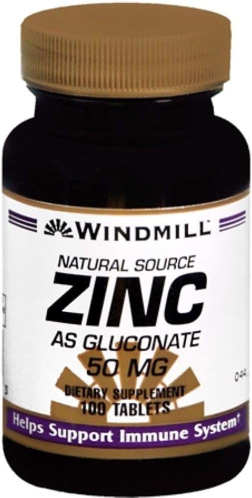 ZINC TAB GLUCONATE 50 MG WMILL Size: 100