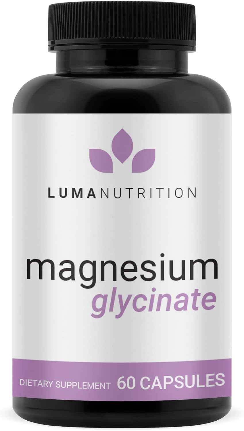 Magnesium Glycinate 1000Mg (Magnesium Glycinate 500Mg Per Capsule) - Pure Magnesium Supplement - Chelated For Maximum Absorption - 60 Capsules