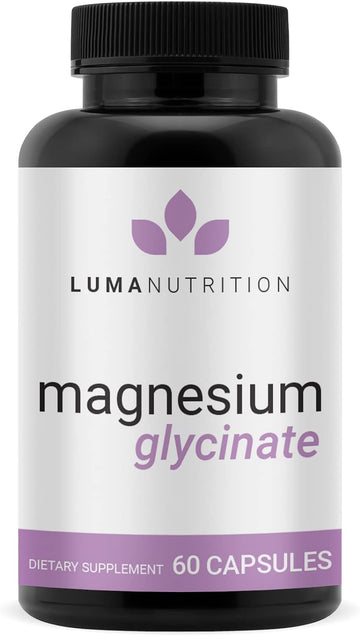 Magnesium Glycinate 1000Mg (Magnesium Glycinate 500Mg Per Capsule) - Pure Magnesium Supplement - Chelated For Maximum Absorption - 60 Capsules