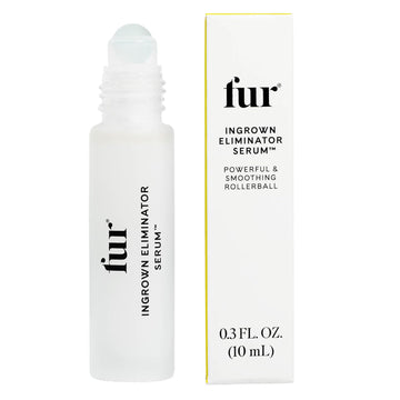 Fur Ingrown Eliminator Serum Rollerball Travel Size - Powerful Ingrown Hair Treatment Serum With Ahas And Bhas To Treat And Prevent Ingrown Hairs And Bumps, Hydrates And Soothes Irritated Skin - 10 Ml