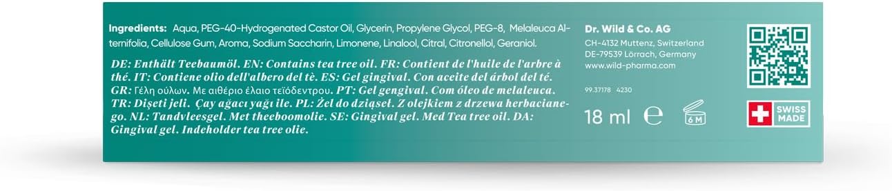 Tebodont Gel, for Intensive Care, soothes, Cares for and regenerates The Gums, Contains Tea Tree Oil : Amazon.co.uk: Health & Personal Care