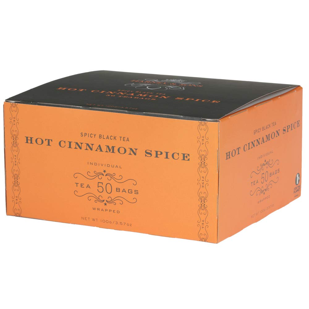 Harney & Sons Hot Cinnamon Spice Tea, 50 Tea Bags