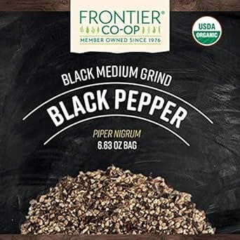 Frontier Co-Op Organic Black Pepper (Medium Grind) 6.63Oz