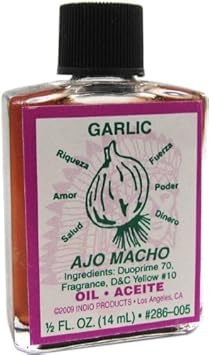 Indio Products Garlic Oil 1/2 Fl. Oz. : Health & Household