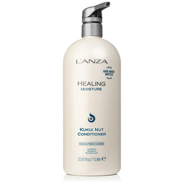 L'Anza Healing Moisture Kukui Nut Conditioner, Renews Strength, Replenishes Moisture, For A Perfect Silky Look, Suitable For All Hair Types