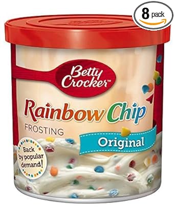 Betty Crocker Gluten Free Rainbow Chip Frosting, 16 oz (Pack of 8) : Grocery & Gourmet Food