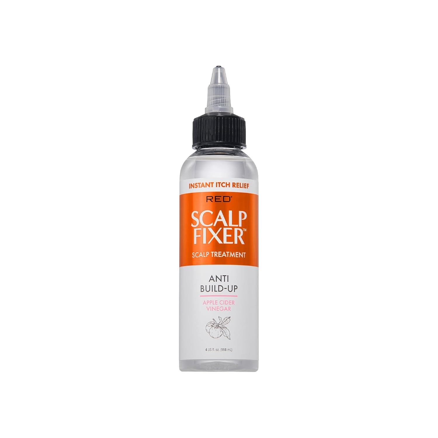 Red By Kiss Scalp Fixer Dry & Itchy Scalp Treatment Instant Cooling Sooth, Hydration & Buildup Control, Detoxify & Balance Healthy Hair (4 Fl.Oz, Apple Cider Vinegar, Anti Build-Up)