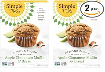 Simple Mills Apple Cinnamon Muffin & Bread Mix, 9 Oz (Pack Of 2)