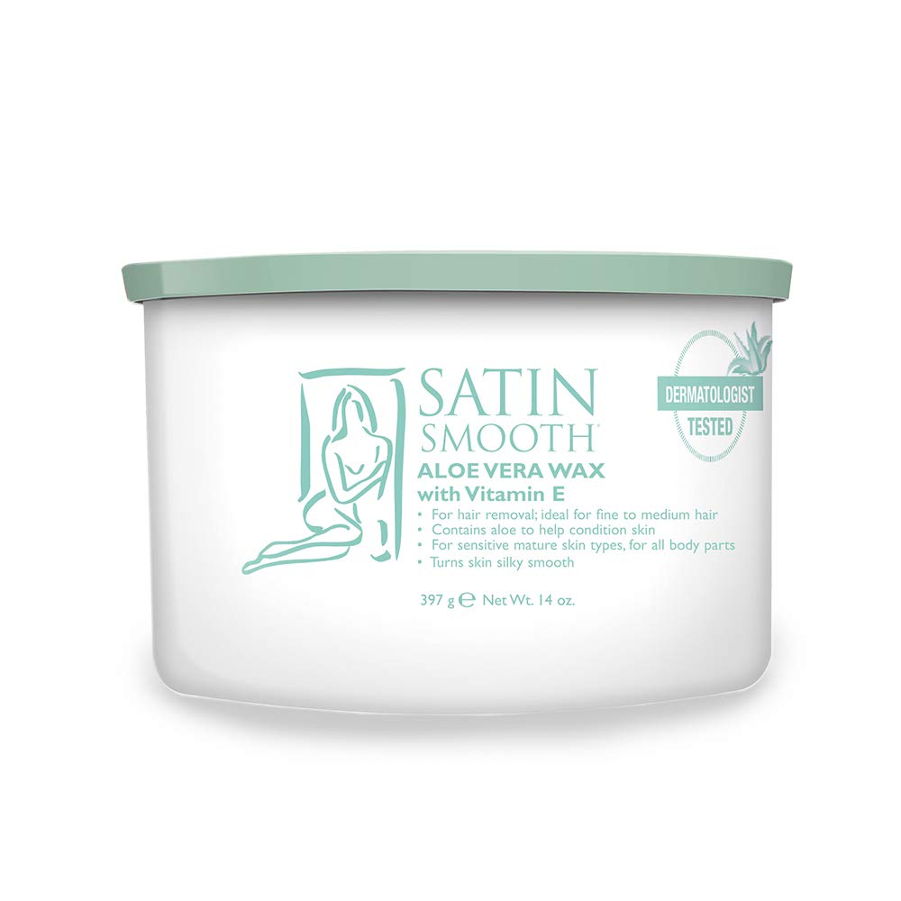 Satin Smooth Ruby Rose Hard Wax With Rose Aroma 14Oz