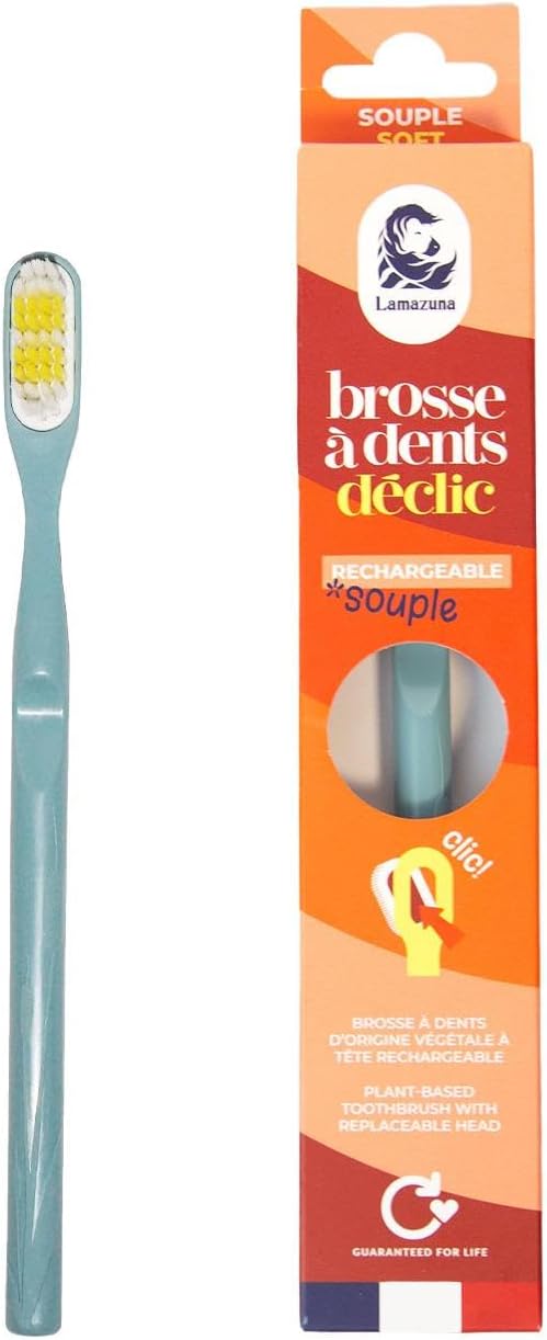 Lamazuna Replaceable-Head Toothbrush - Soft - Blue