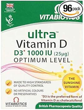 Vitabiotics Ultra D3 Tablets - 96 Tablets - 2 Pack