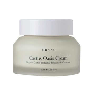 Cactus Oasis Cream | Organic Certified | Vegan | Natural Skin Barrier Lightweight Hydrating Moisturizer | Tamanu Oil & Ceramide Moisturizer | Natural Skin Care For Women, Men | 1.69 Oz