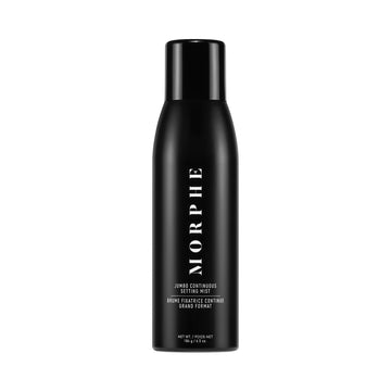 Morphe Jumbo Continuous Setting Spray - Micro-Fine Setting Spray For Makeup With A Radiant Finish - Helps Makeup Resist Caking Or Fading & Increases Wear Of Foundation (6.5 Fl Oz)