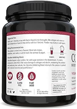 NatureWise Mixed Berry Vegan Collagen Booster Support for Nourished Skin, Hair, Joints, and Bones with Vitamin C, Vitamin E, and Herbal Ingredients (Packaging May Vary) [9.2 oz ? 15 Servings]