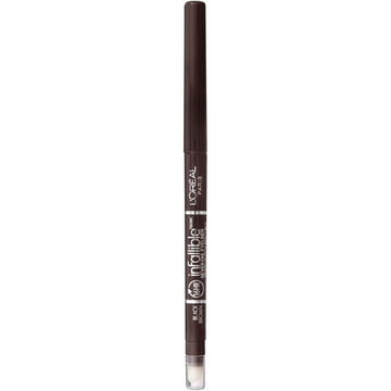 L'Oreal Paris Makeup Infallible Never Fail Original Mechanical Pencil Eyeliner With Built In Sharpener, Black Brown, 1 Count