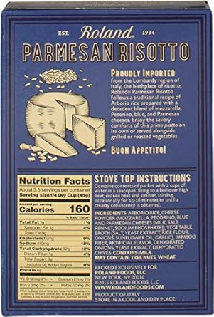 Roland Foods Italian Risotto, Parmesan Cheese, 5.8 Ounce : Grocery & Gourmet Food