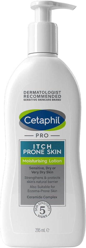 Cetaphil PRO Body Moisturiser, 295ml, Moisturising Lotion For Itch Prone & Eczema Prone Skin, With Niacinamide & Shea Butter, Vegan Friendly