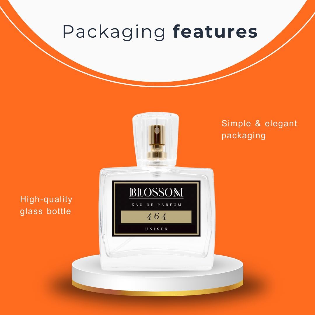 No. 464 Inspired By Baccarat Rouge, Alternative Perfume, Eau De Parfum, Cruelty-Free, Unisex Fragrance (100Ml)