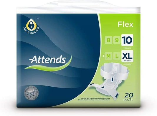 Attends Flex 10 X Large (3300Ml) 20 Pack Incontinence Protection
