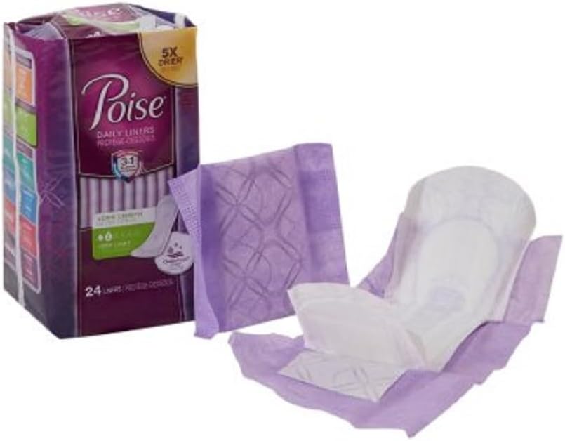 KIMBERLY CLARK POISE PANTILINERS LONG 19308 Size: 24 count : Health & Household