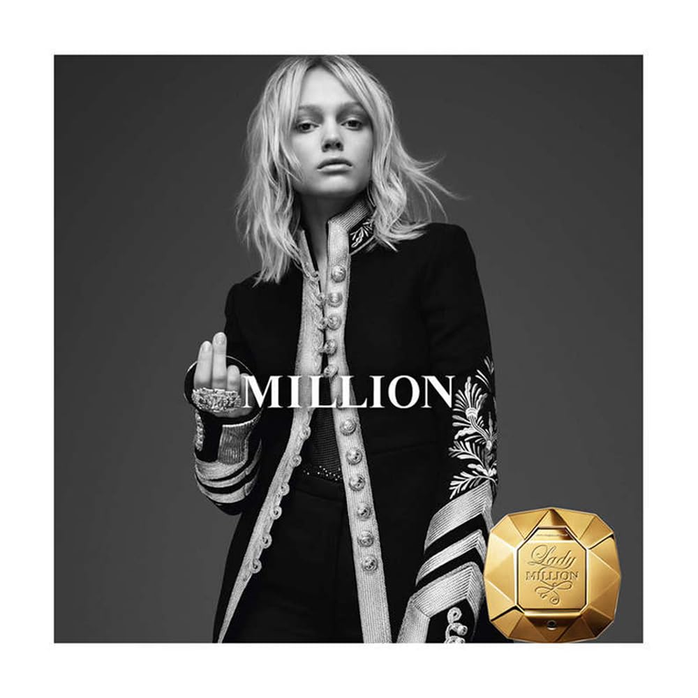 Paco Rabanne Lady Million 3 Piece Gift Set, (2.7 Oz Eau De Parfum Spray + 3.4 Oz Body Lotion + 0.33 Oz Travel Spray) : Beauty & Personal Care
