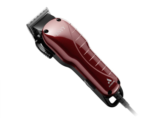 Andis 66680 Professional Envy Hair Clipper – High-Speed Adjustable Carbon-Steel Blade With Powerful Motor, 7200 Cutting Strokes Per Minute, Hanger Loop, Red & Black