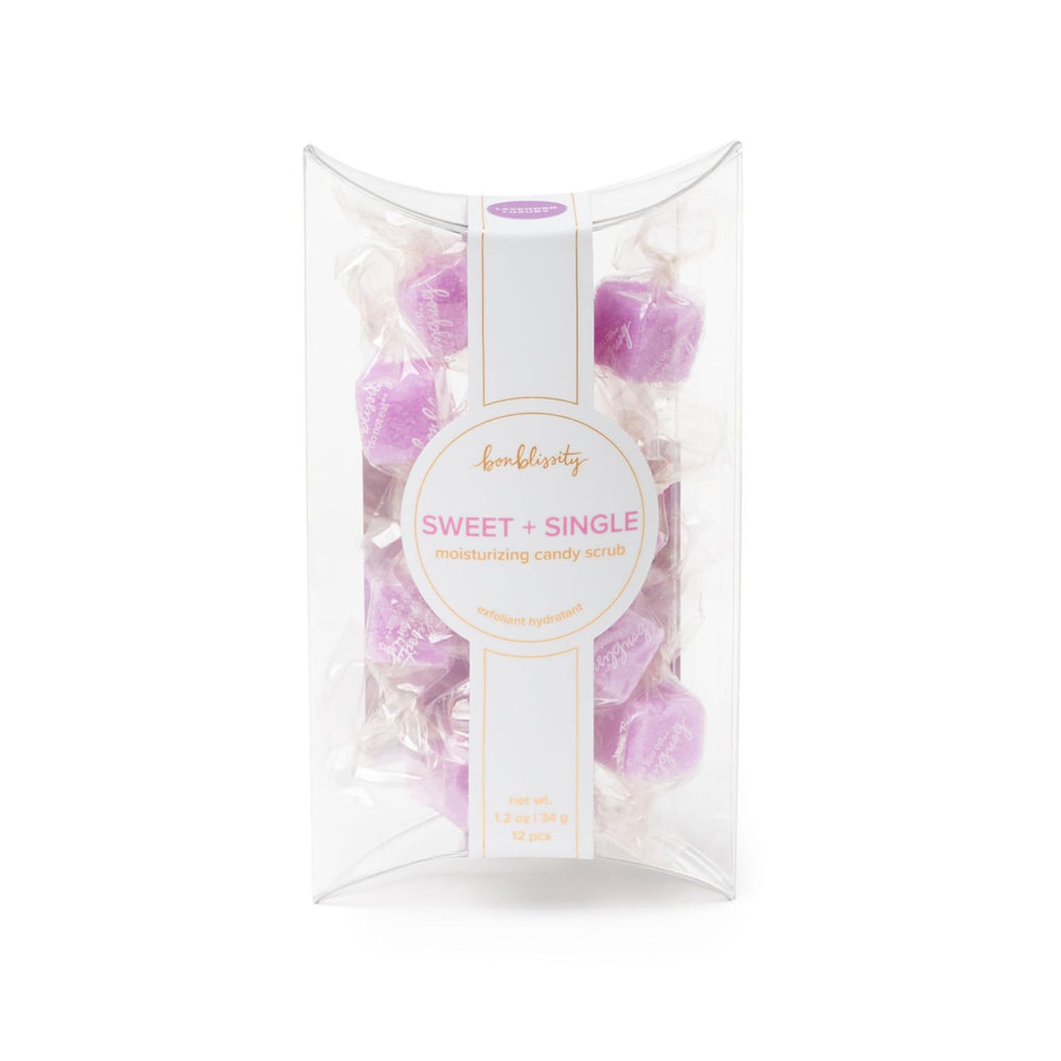 Sugar Cubes Candy Scrub, 12 Pcs - Sugar Body Scrub Gift Set Lavender Scent, Gentle Hand, Feet, And Body Exfoliator Turns Into Lotions, Spa Small Gifts For Women And Men, Travel Size