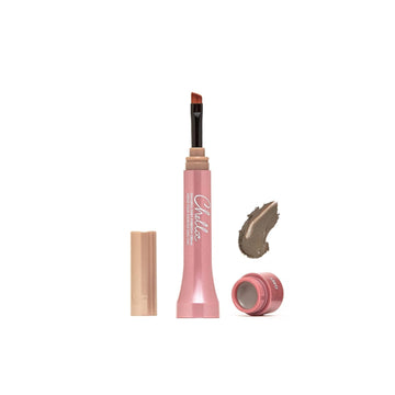Chella Eyebrow Cream, Dazzling Dark Brown - Vegan, Cruelty Free, Paraben Free, Gluten Free Eyebrow Pomade Makeup - Long Wearing, Velvet Consistency, Water Resistant