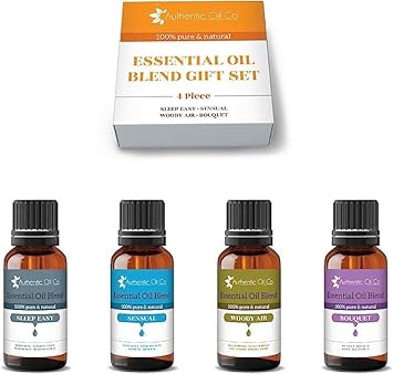 4 Piece 10ml Blend Oil Gift Set 3 Pure and Natural Oils Aromatherapy Diffuser, Cosmetics : Amazon.co.uk: Health & Personal Care