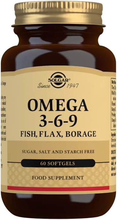 Solgar 1300 mg Omega 3-6-9 - 60 Softgels - Support for Heart, Joint &