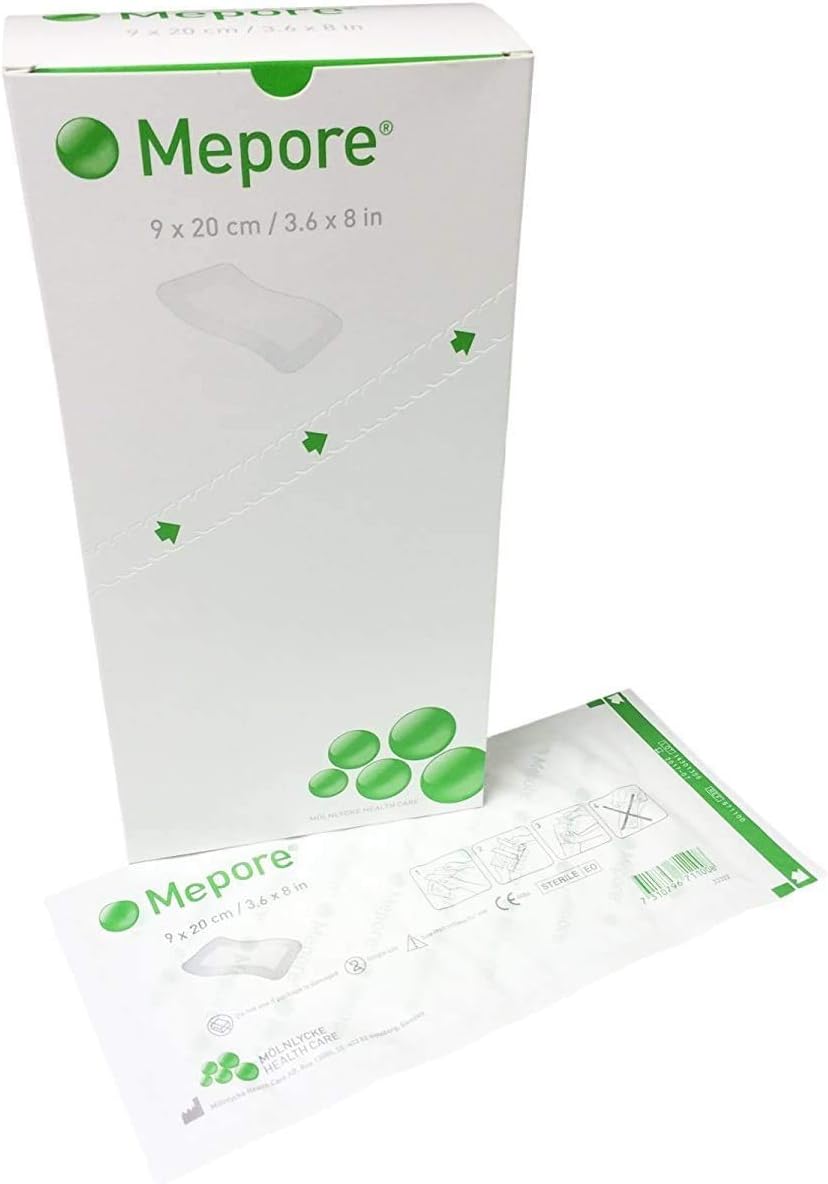 Mepore Dressing: Sterile Adhesive Wound Cover, 9Cm X 20Cm - Pack Of 30