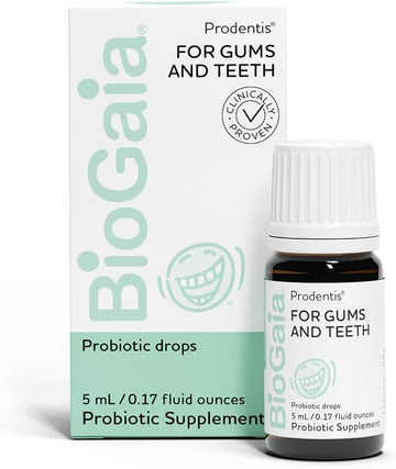 Biogaia Prodentis Drops | Dental Probiotics | For Teeth & Gums | Promotes Good Oral & Gut Health | Oral Probiotic Drops | 25 Day Supply | 1-Pack