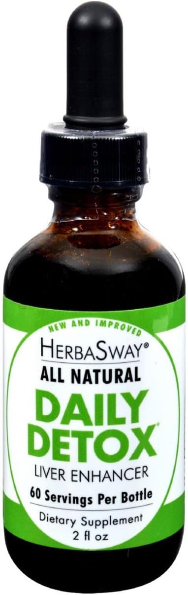 Herbasway – Daily Detox Maximum Liver Support – 2 Fl Oz – 60 Ml Liquid : Beauty & Personal Care
