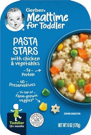 Gerber Chicken & Vegetables Stars Pasta, 6 Oz