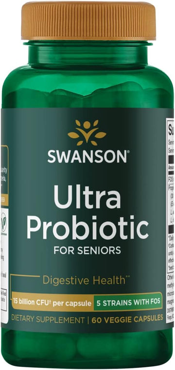 Swanson Ultra Probiotic For Seniors 30 Billion Cfu 60 Veg Capsules