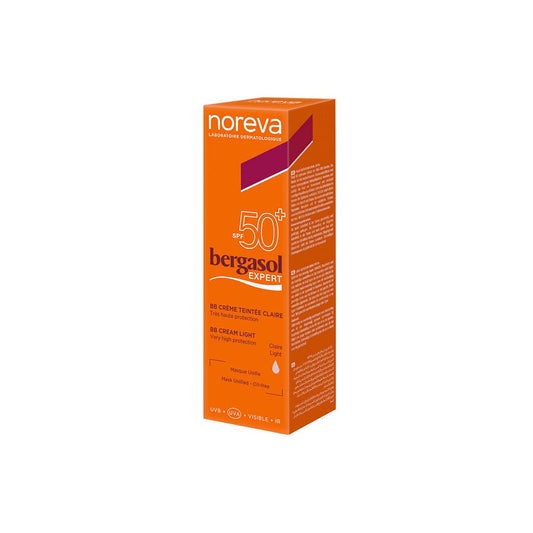 Noreva Bergasol Expert Bb Cream Light Spf 50+ 40Ml : Beauty & Personal Care