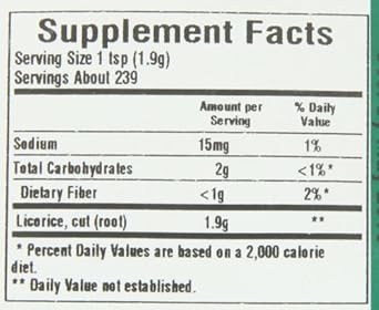 Frontier Licorice Root C/s, 16 Ounce Bags (Pack of 2) : Licorice Root Herbal Supplements : Health & Household