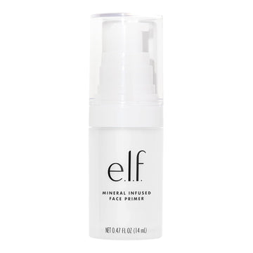 E.L.F. Mineral Infused Face Primer, Primer For A Smooth Foundation Base, Fills In Fine Lines & Refines Complexion, Vegan & Cruelty-Free, Small