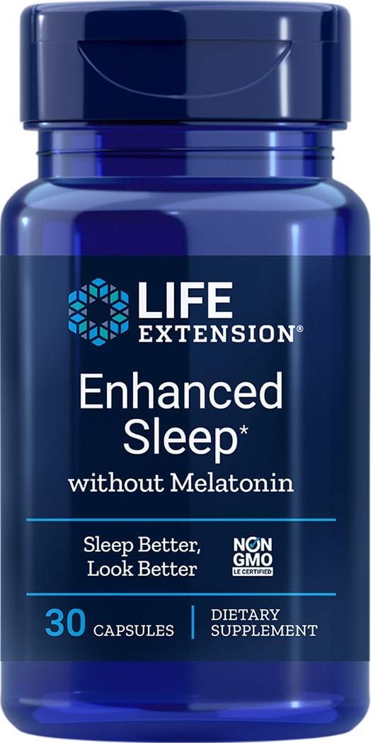 Enhanced Natural Sleep (Without Melatonin) 30 Capsules (Pack of 2)