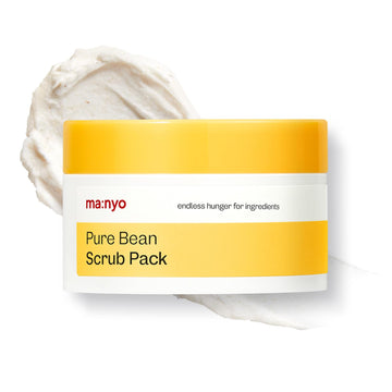 Ma:Nyo Pure Bean Scrub Pack - Daily Facial Scrub, Gentle Exfoliate & Pore Care (100G/3.52Oz) - Hydration & Smoothness