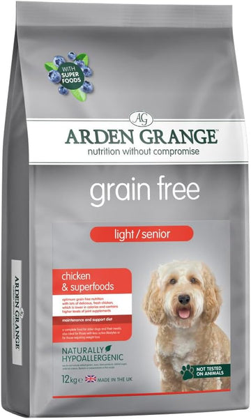 Arden Grange Grain free light/senior chicken & superfoods 12kg :Pet Supplies