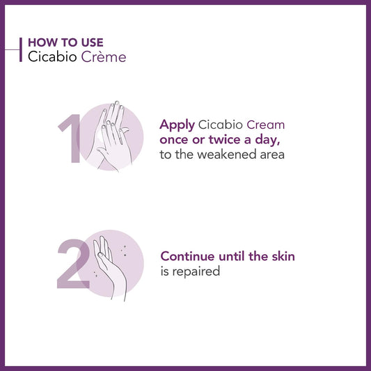 Bioderma - Cicabio - Face Body Cream - Soothing and Renewing Cream - Hydrates, Restores and Soothes the Skin - for Dry Skin Irritations 1.35 Fl Oz (Pack of 1)