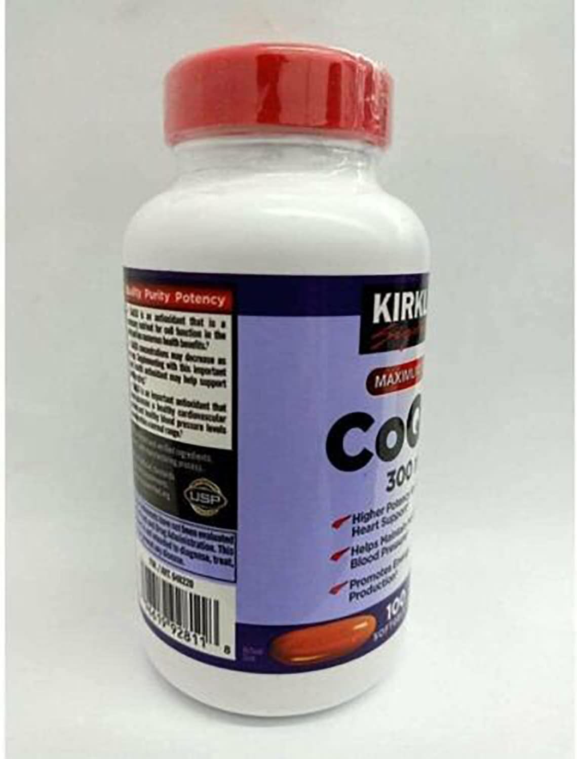 Kirkland-Signature CoQ10 300mg,100 Softgels-Helps Maintain Healthy Blood Pressure and Promotes Energy Production,100 Count (Pack of 1)