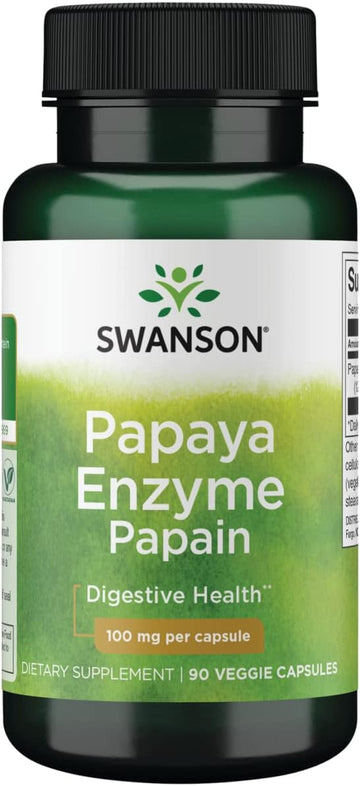 Swanson Papain Papaya Enzyme 100 Milligrams 90 Veg Capsules