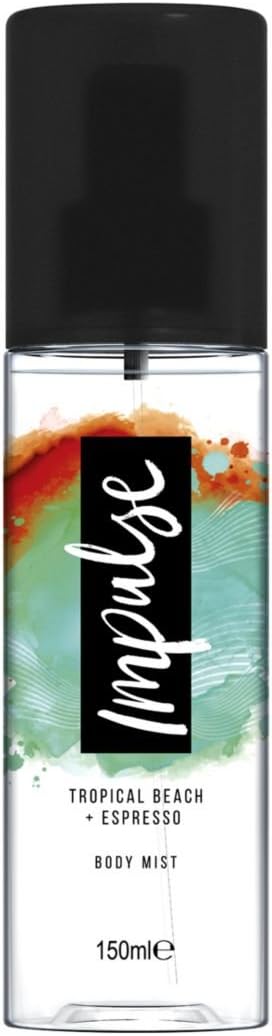 Impulse Body Mist Tropical Beach + Espresso 150Ml