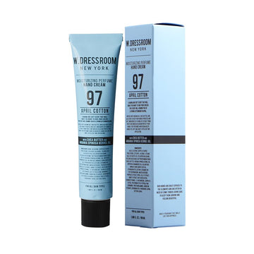 W.Dressroom No.97 April Cotton Moisturizing Hand Cream For Dry Hands, Non-Greasy Korean Hand Lotion & Hand Care For Women With Hydrating Formula, Travel Size (1.69 Fl Oz)